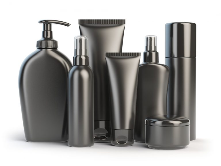 Set of cosmetic products. Cosmetic series of different daily be